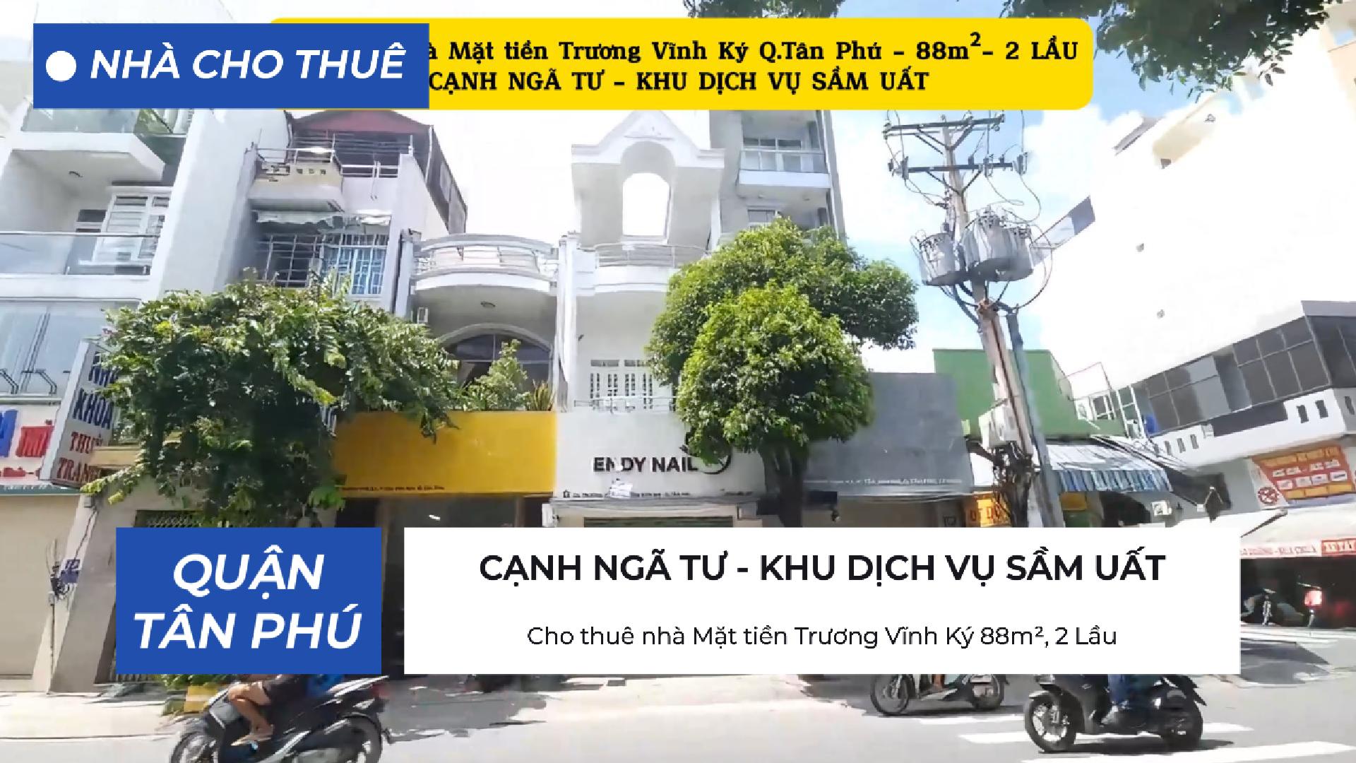 Cho thuê nhà Mặt tiền Trương Vĩnh Ký 88m²- GẦN NGÃ TƯ - KHU DỊCH VỤ SẦM UẤT - Ảnh chính